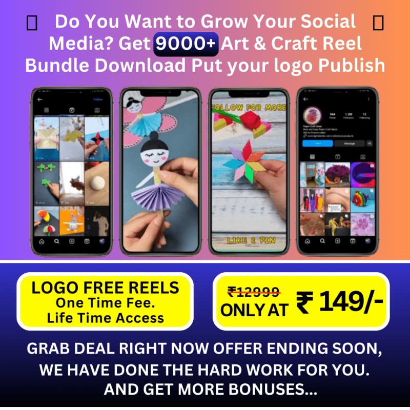 Do You Want to Grow Your Social Media Get 9000 Art Craft Reel Bundle Download Put your logo Publish.png